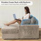 Light Brown Chaise Lounge-Detailed images (good support and long-lasting durability)