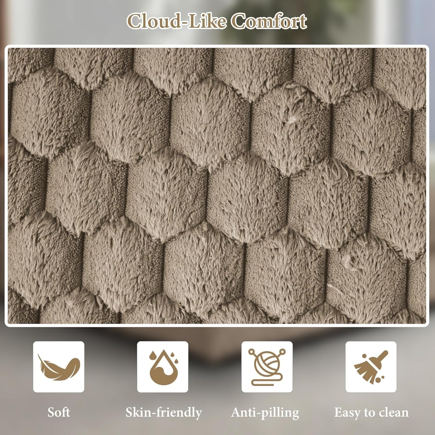 Light Brown Chaise Lounge-Close-up pictures of fabric details