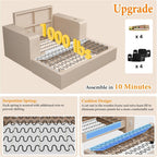 Olive Green Chaise Lounge – Internal structure showing cushion layers and frame support