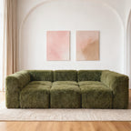 Olive green daybed  Additional lifestyle scenes showing everyday home use