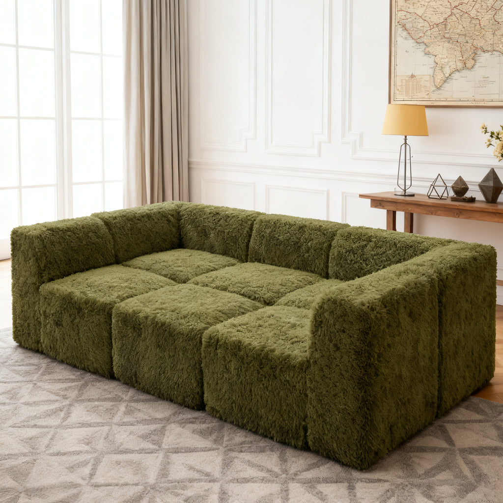 Olive green daybed  Additional lifestyle scenes showing everyday home use