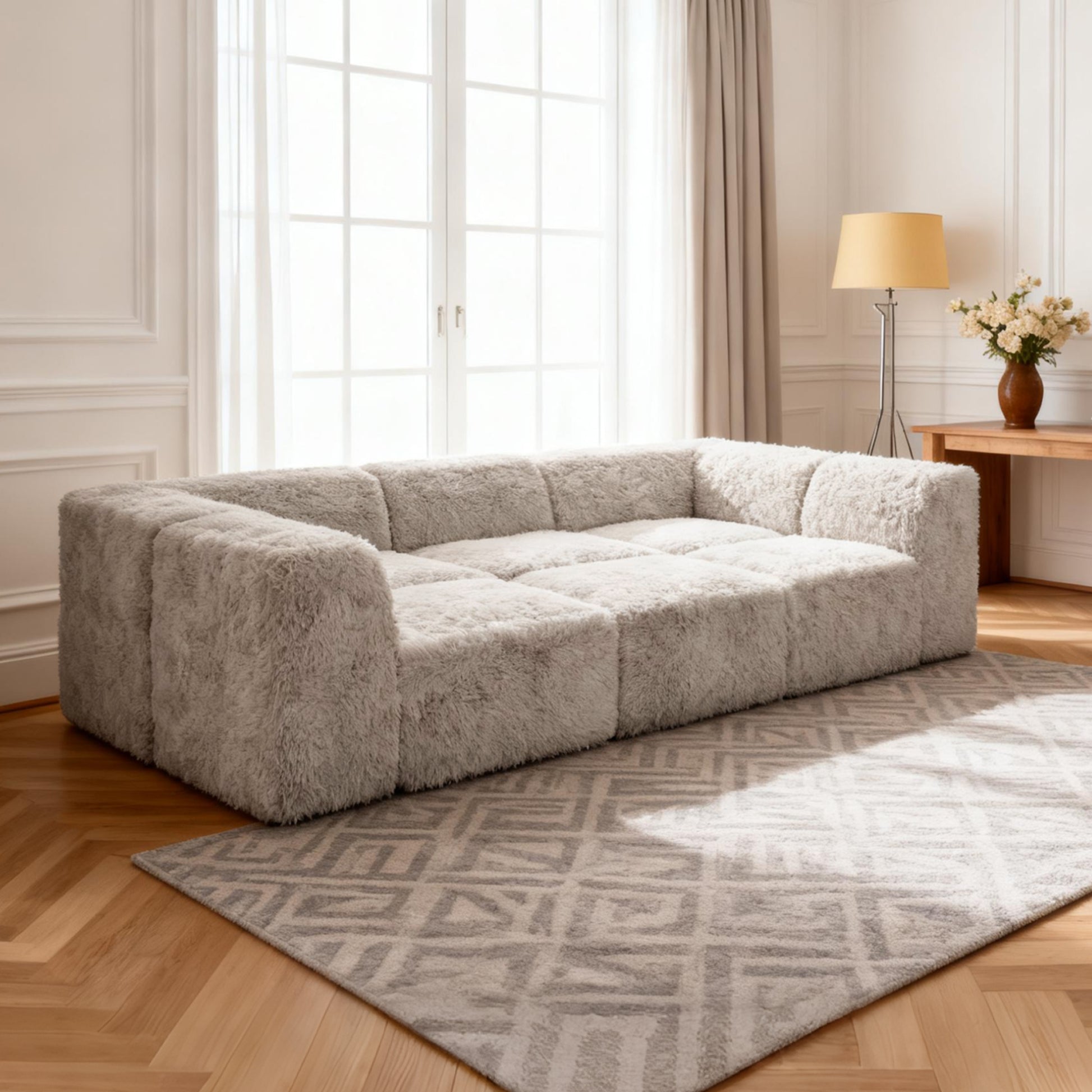 Taupe gray daybed  Additional lifestyle scenes showing everyday home use