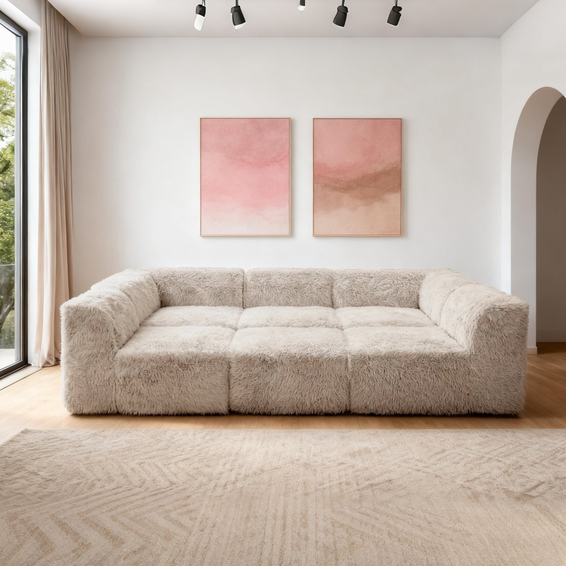Taupe gray daybed  Additional lifestyle scenes showing everyday home use