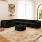 Black   L-Sectional  Sofa with Ottoman  Additional lifestyle scenes showing everyday home use