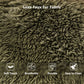 Olive green sofa Luxe Faux Fur Fabric-Close-up pictures of fabric details