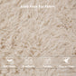 Soft sand sofa Luxe Faux Fur Fabric-Close-up pictures of fabric details