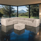 Taupe gray  L-Sectional  Sofa with Ottoman  Additional lifestyle scenes showing everyday home use