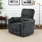 Wide Contemporary Power Glider Recliner with Swivel & USB Charging