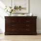 3-Piece Transitional Bedroom Storage Set with Nightstand, Chest & Dresser (Mirror Optional)