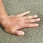 Contemporary Boucle Accent Chair – Sculptural Wood Ball Feet, Wide Seat