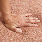 Contemporary Boucle Accent Chair – Sculptural Wood Ball Feet, Wide Seat