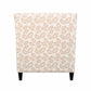 Mid-Century Modern Jacquard Accent Chair with Soft Track Arms