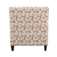 Mid-Century Modern Jacquard Accent Chair with Soft Track Arms