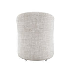 Contemporary Barrel Dining Chair with Casters – OEKO-TEX® Certified Upholstered Arm Chair