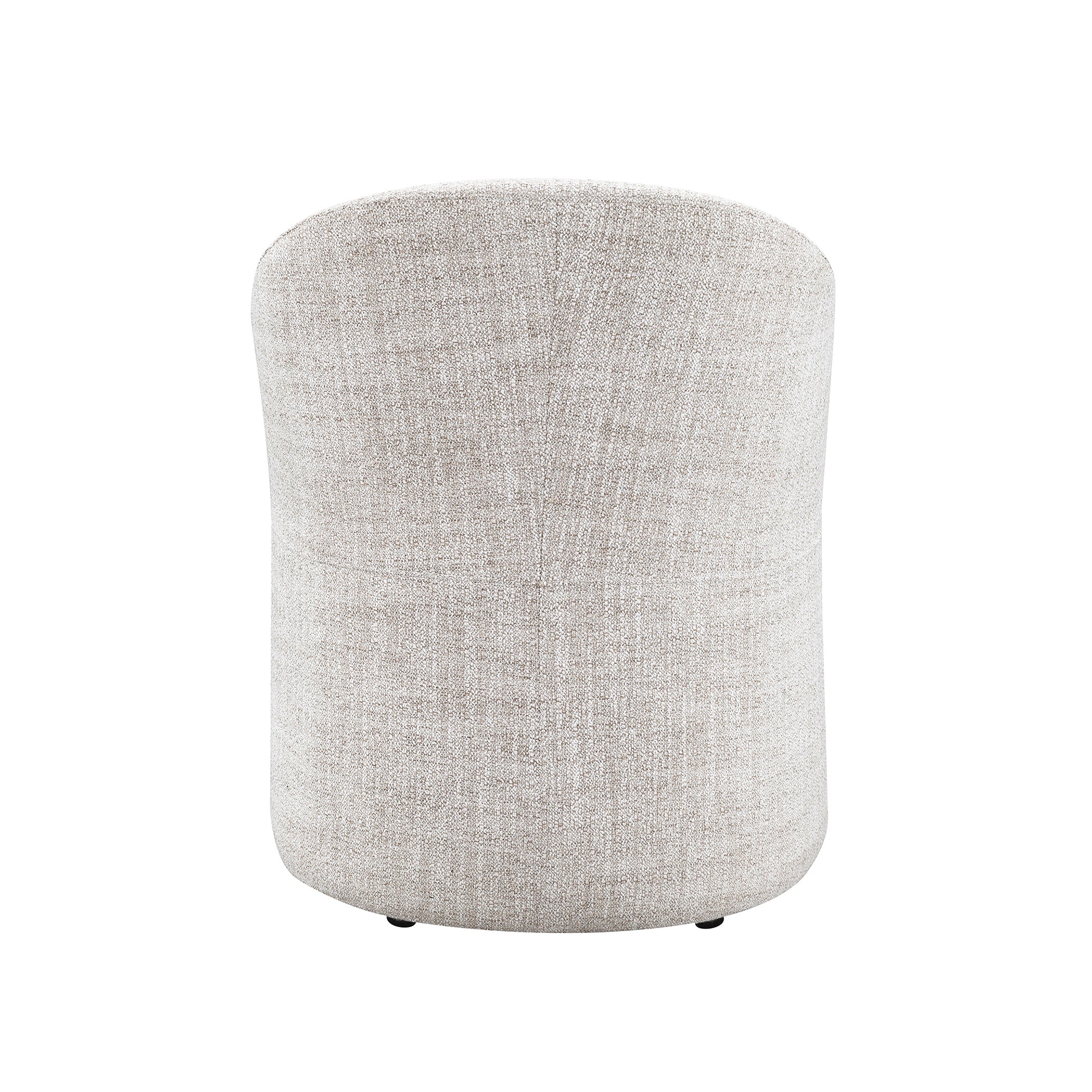 Contemporary Barrel Dining Chair with Casters – OEKO-TEX® Certified Upholstered Arm Chair