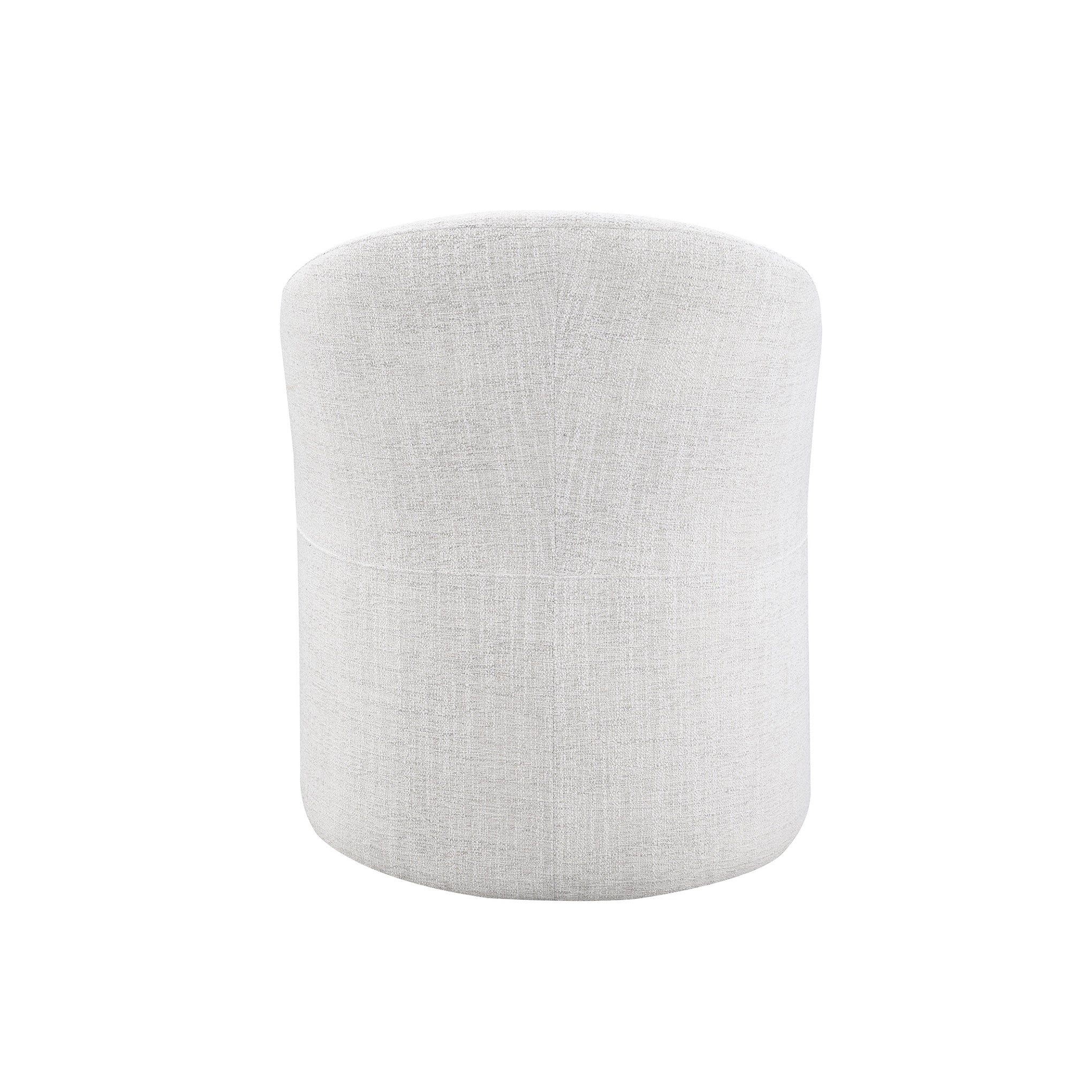 Contemporary Barrel Dining Chair with Casters – OEKO-TEX® Certified Upholstered Arm Chair