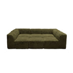 Contemporary Faux Fur Daybed with Deep Seating and Modular Design