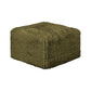 Contemporary Ottoman for Living Room – Faux Fur and Compressed High-Density Foam
