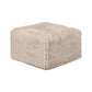 Contemporary Ottoman for Living Room – Faux Fur and Compressed High-Density Foam