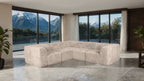 Contemporary Symmetrical Modular Sofa with Dual Arms – Deep Seating Sectional Design