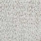 Contemporary Boucle Bed - Padded Vertical Channel Headboard, Round Wood Legs, Mattress Ready