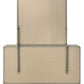 Modern Gray Rubberwood Dresser – Gold Metal Knobs and English Dovetail Drawers