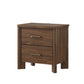 Mid-Century Walnut Nightstand with USB Charging Ports, Felt-Lined Drawer & Gold Hardware