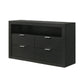 Contemporary Walnut Dresser with Optional Mirror, Finger Pull Drawers & Solid Wood Construction