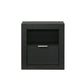 Contemporary Wood Nightstand with Dovetail Drawer & Storage – Modern Bedside Table with Finger Pull Handle