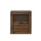 Contemporary Wood Nightstand with Dovetail Drawer & Storage – Modern Bedside Table with Finger Pull Handle