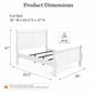 Transitional Sleigh Bed – Timeless Wood Elegance for Modern Bedrooms