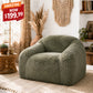 Oversized Faux Fur Cloud Chair – Plush Compression Foam Lounge Sofa, No Assembly