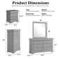 3-Piece Transitional Bedroom Storage Set with Nightstand, Chest & Dresser (Mirror Optional)