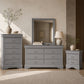 3-Piece Transitional Bedroom Storage Set with Nightstand, Chest & Dresser (Mirror Optional)