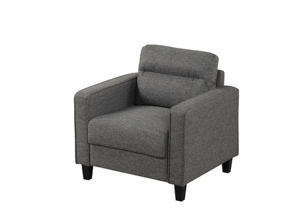 Dark Grey Linen Chair | NX6006GY-CH