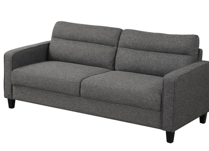 3-PC Dark Grey Linen Sofa Set – Clean-lined Design | NX6006GY