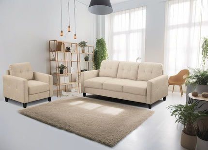 Oatmeal Linen Living Sofa | NX6007OM-SF