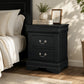 3-Piece Transitional Bedroom Storage Set with Nightstand, Chest & Dresser (Mirror Optional)