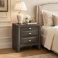 Fully Assembled Transitional Wood Nightstand – Solid Wood Bedside Table for Modern Bedrooms