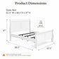 Transitional Sleigh Bed – Timeless Wood Elegance for Modern Bedrooms