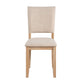 Transitional Upholstered Dining Side Chairs (Set of 4) with Fabric Seats