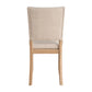 Transitional Upholstered Dining Side Chairs (Set of 4) with Fabric Seats