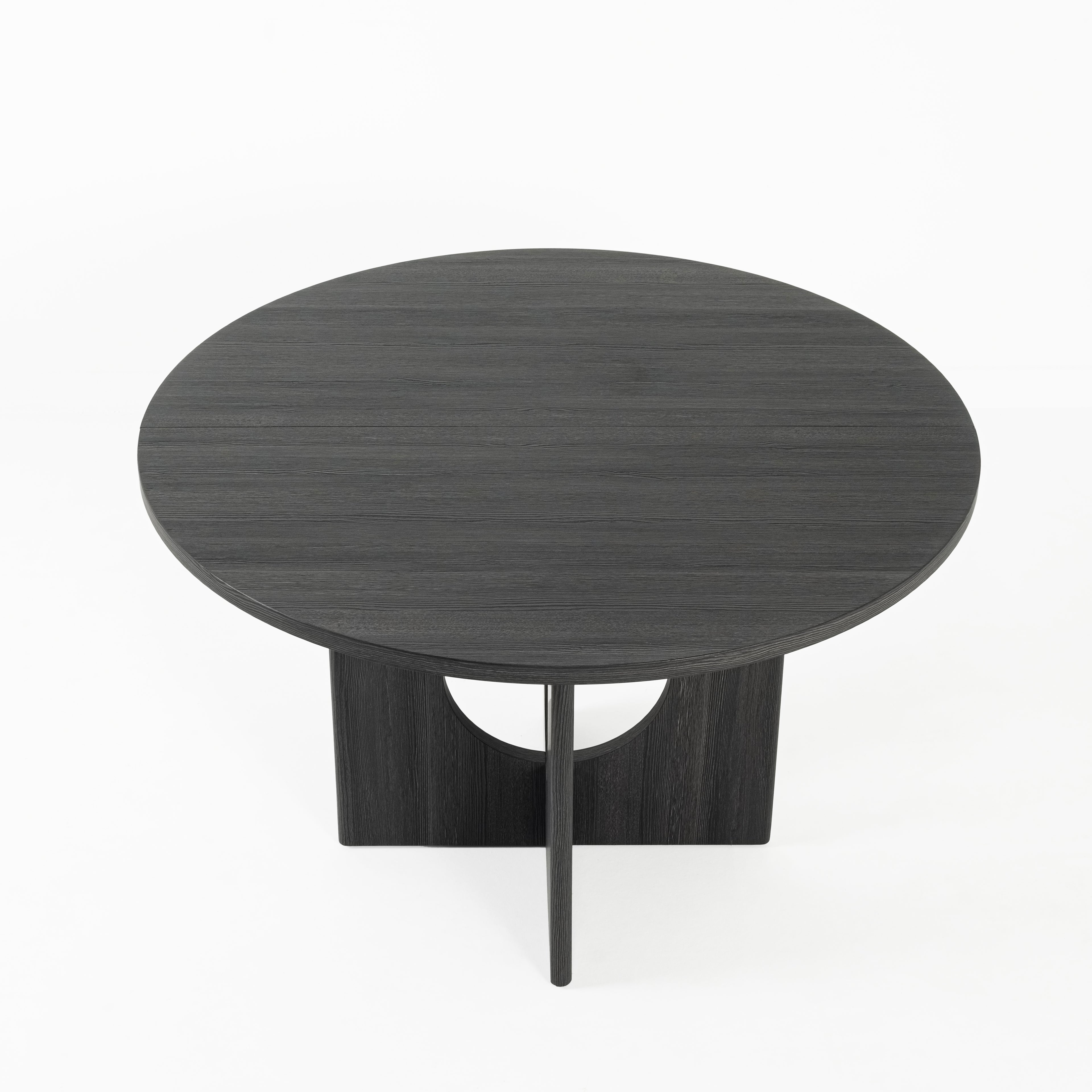 Transitional Round Dining Table with Pedestal Base