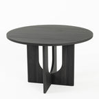 Transitional Round Dining Table with Pedestal Base