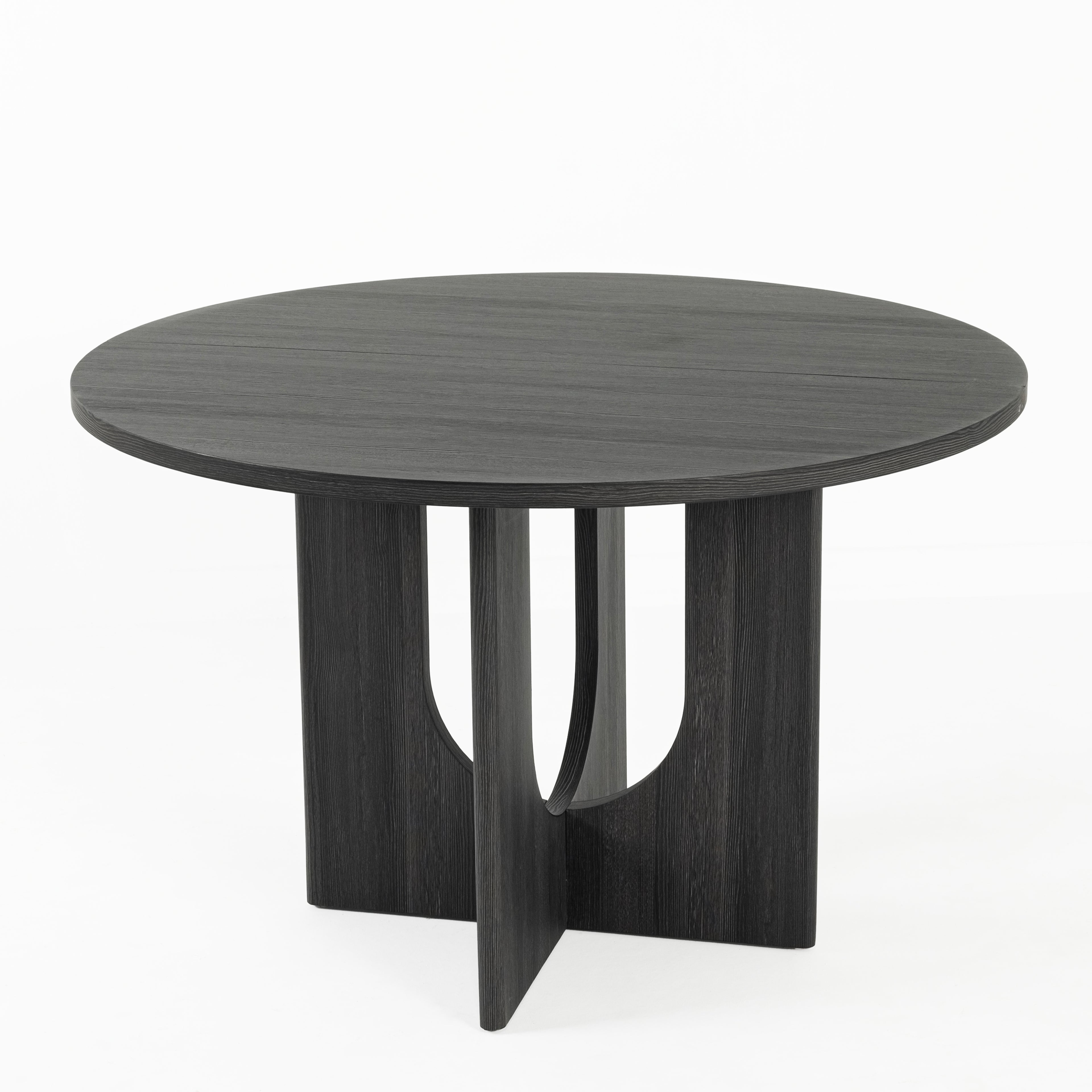 Transitional Round Dining Table with Pedestal Base