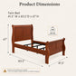 Transitional Sleigh Bed – Timeless Wood Elegance for Modern Bedrooms