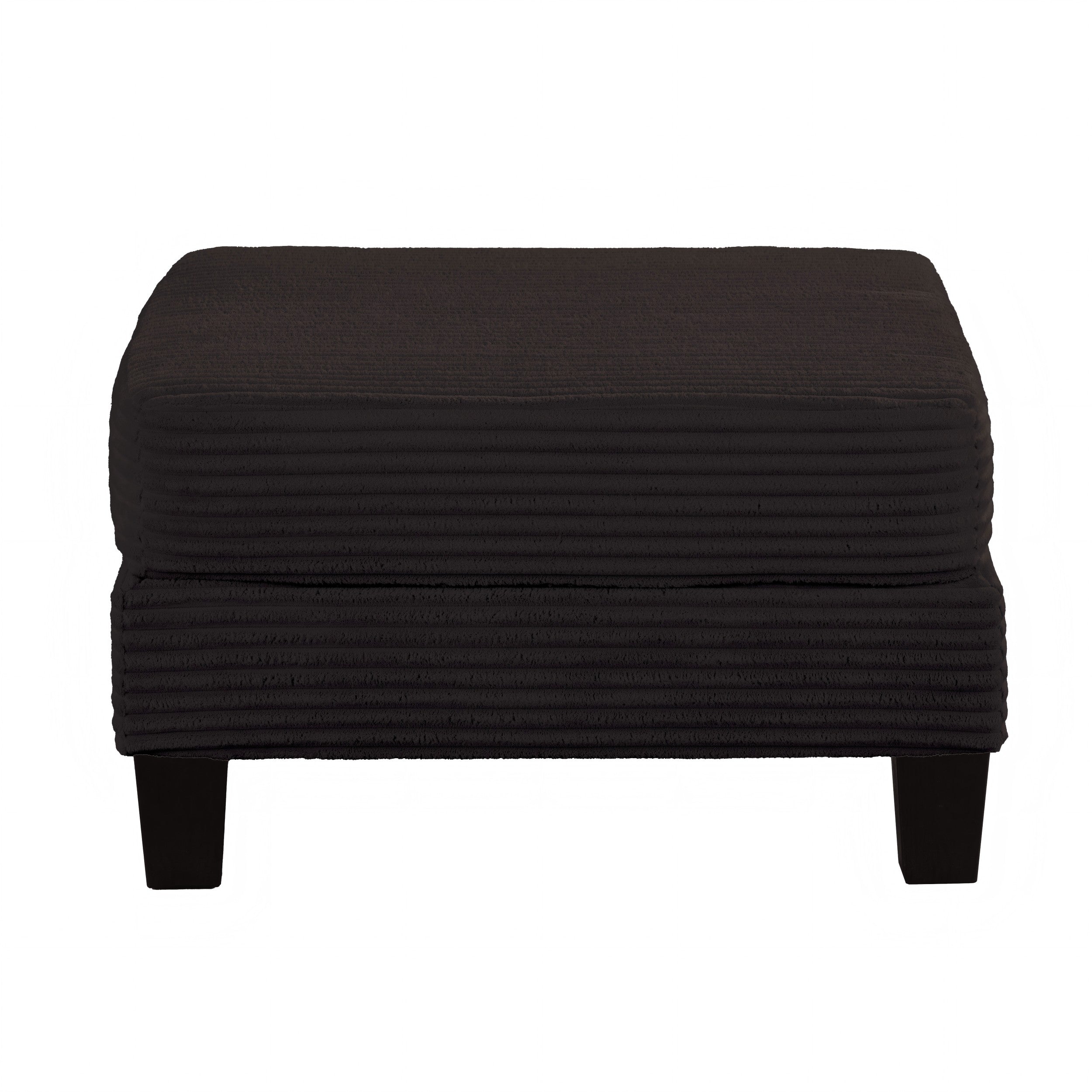Contemporary Corduroy Storage Ottoman