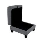 Contemporary Corduroy Storage Ottoman