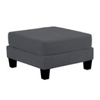 Contemporary Corduroy Storage Ottoman