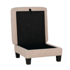 Contemporary Boucle Storage Ottoman for Living Room Seating